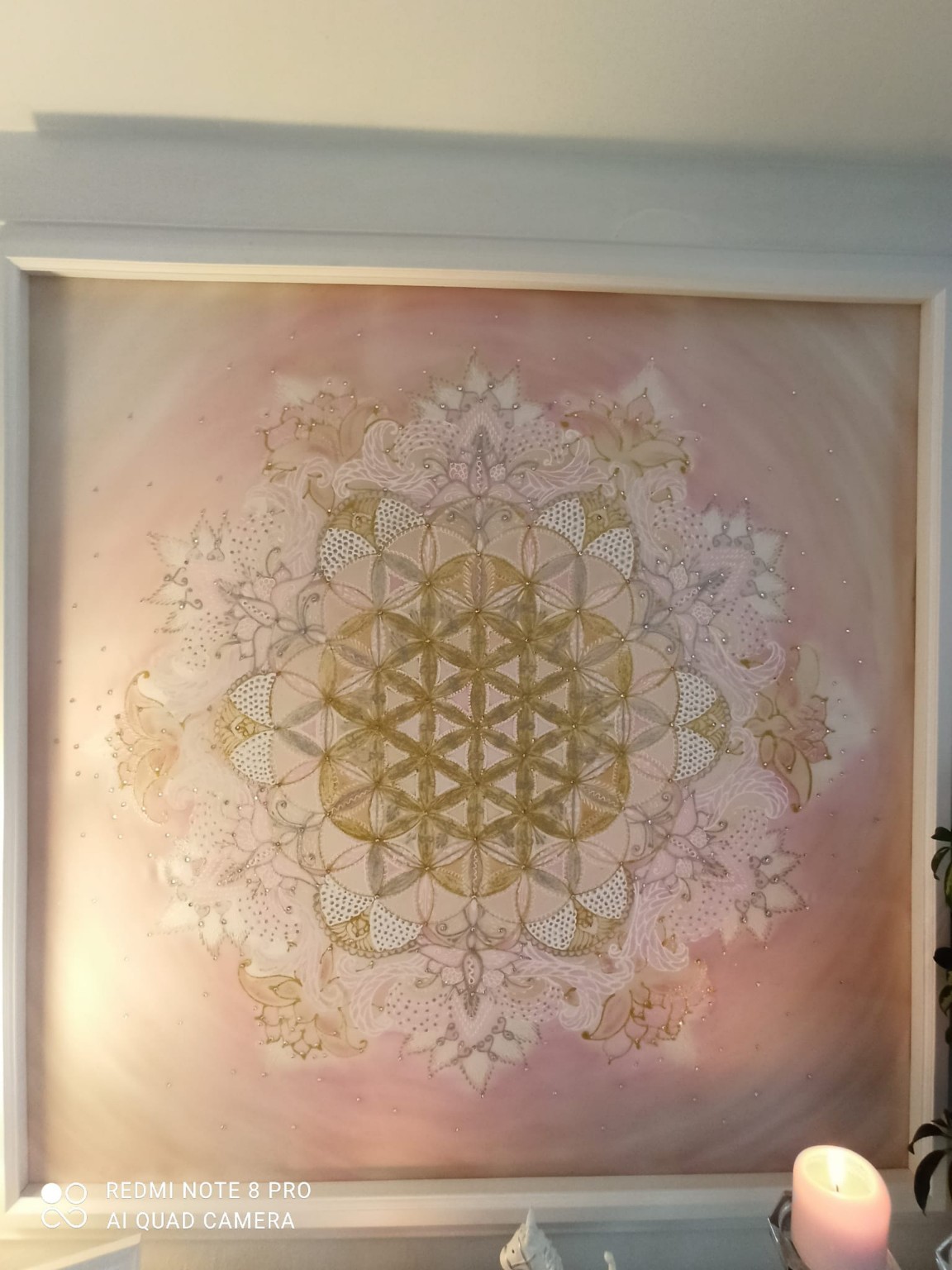 Světelná geometrie · rámovaný originál